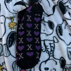 Purple and pink socks